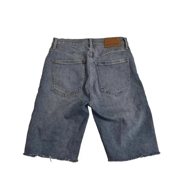 Aritzia Denim Forum The Yoko Bermuda Jean Short Denim Blue Size 25 - Picture 8 of 16